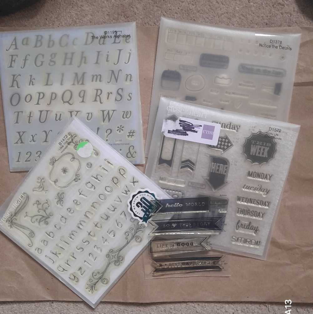 Alphabet and Phrase Stamp Set